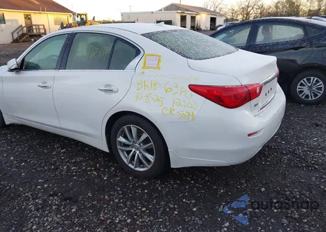 2015 Infiniti Q50 из США, поврежденный, VIN JN1BV7AR8FM413787